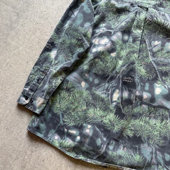 Men's Vintage Dickies Camo West Camouflage Button Up Long Sleeve Shirt Sz XL VTG - Picture 2 of 7